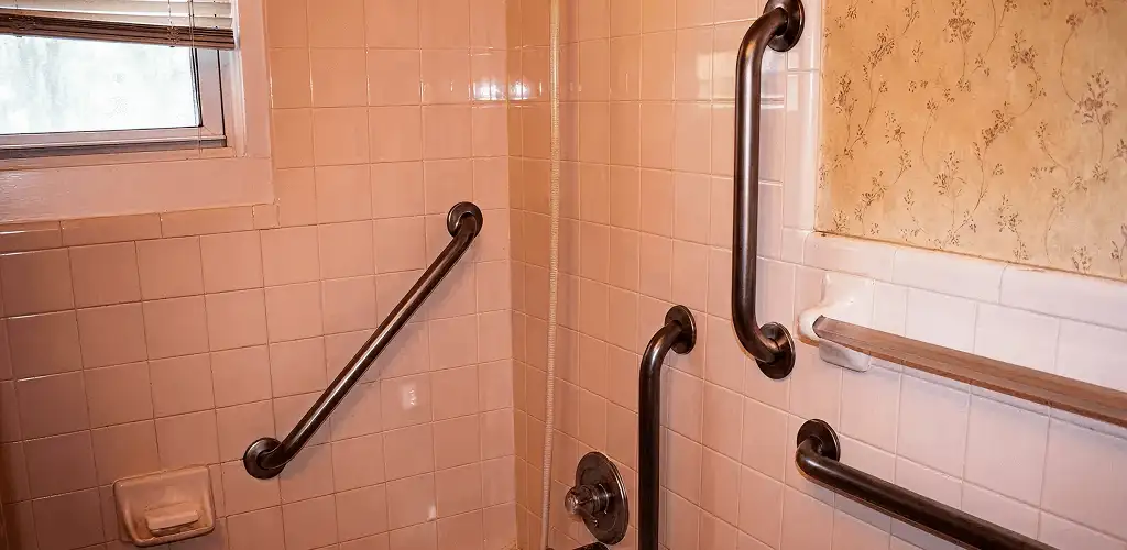 Shower grab bar installation for bathroom safety and accessibility in Reno, NV