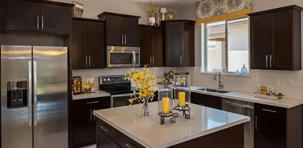 Cabinet painting results with freshly painted kitchen cabinets in Reno, NV