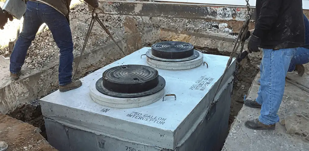 Grease trap installation for a commercial property drainage system in Reno, NV