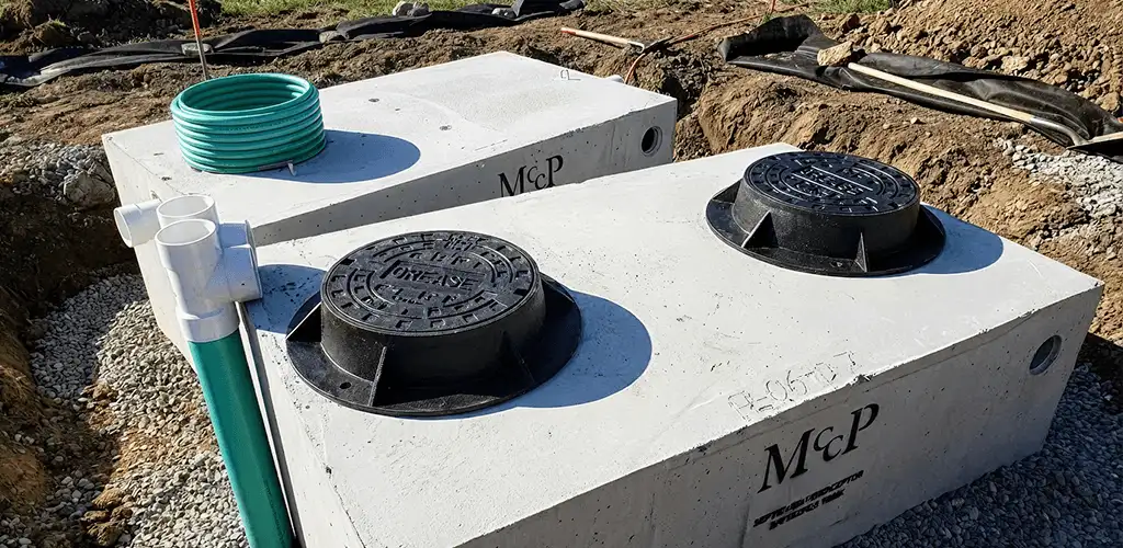Grease trap installation unit set in place for drainage protection in Reno, NV