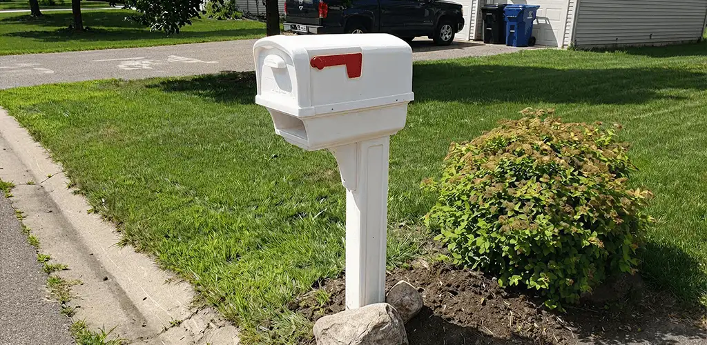 Mailbox installation for a residential curbside mailbox in Reno, NV